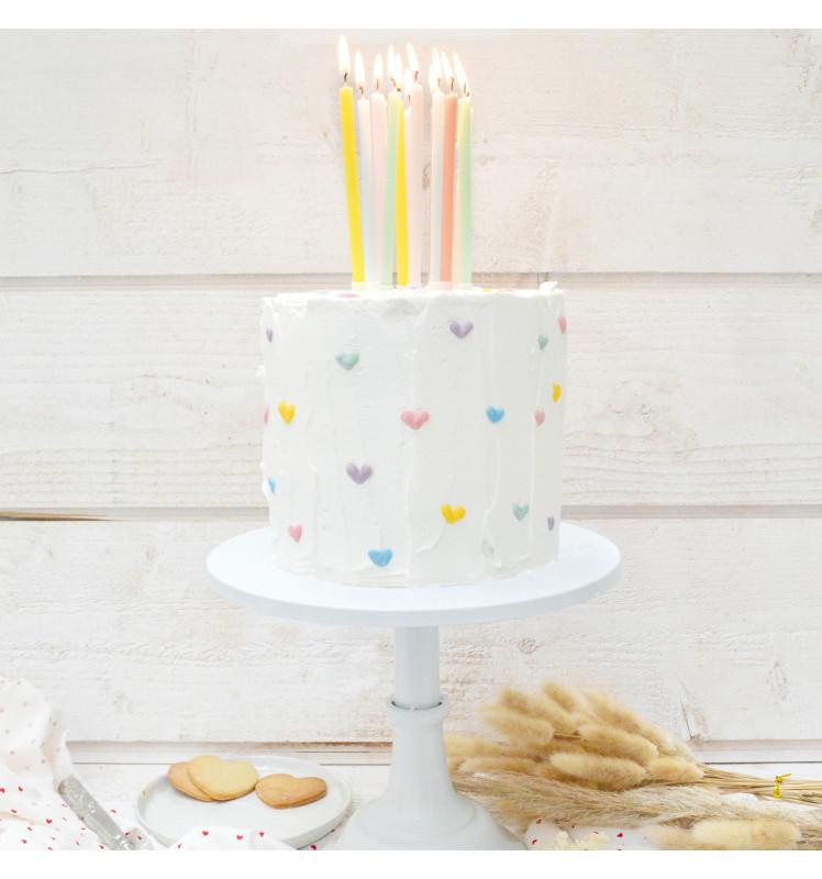 Scrapcooking 12 Bougies Longues Pastel