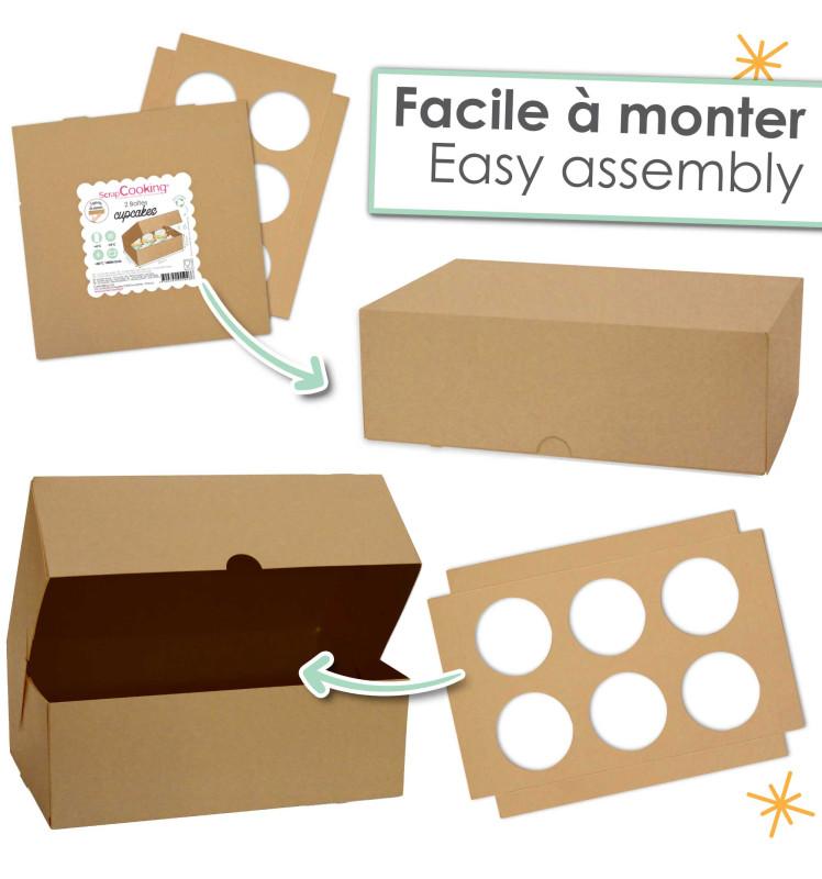 Scrapcooking 2 Boites De Transport Pour 6 Cupcakes