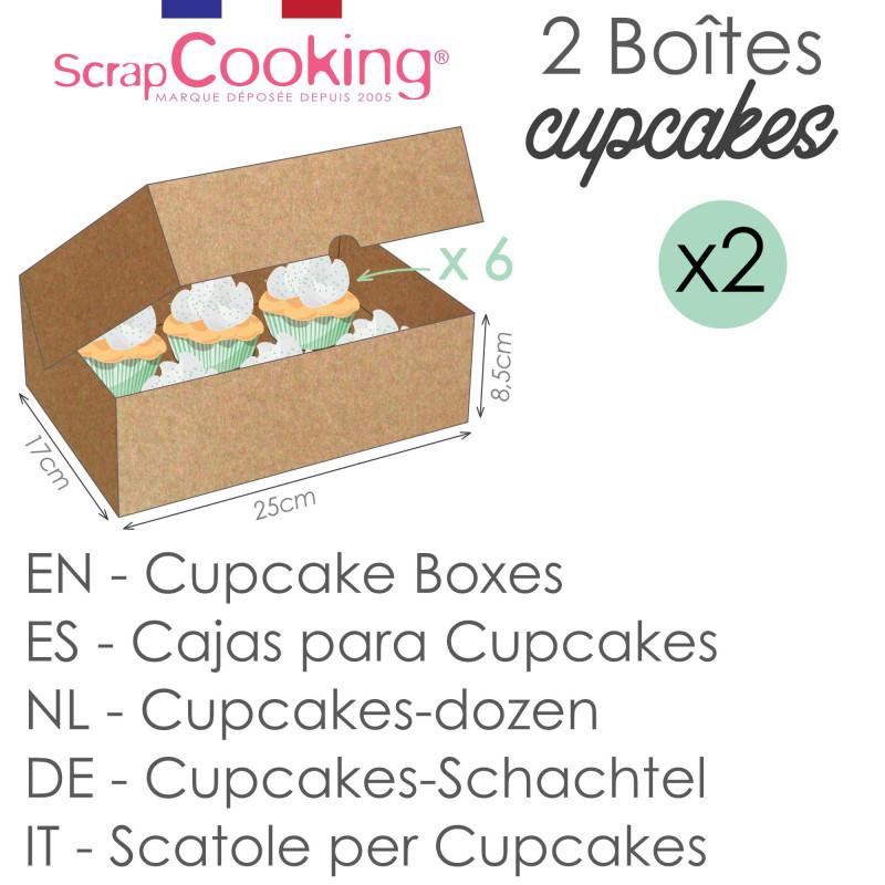 Scrapcooking 2 Boites De Transport Pour 6 Cupcakes