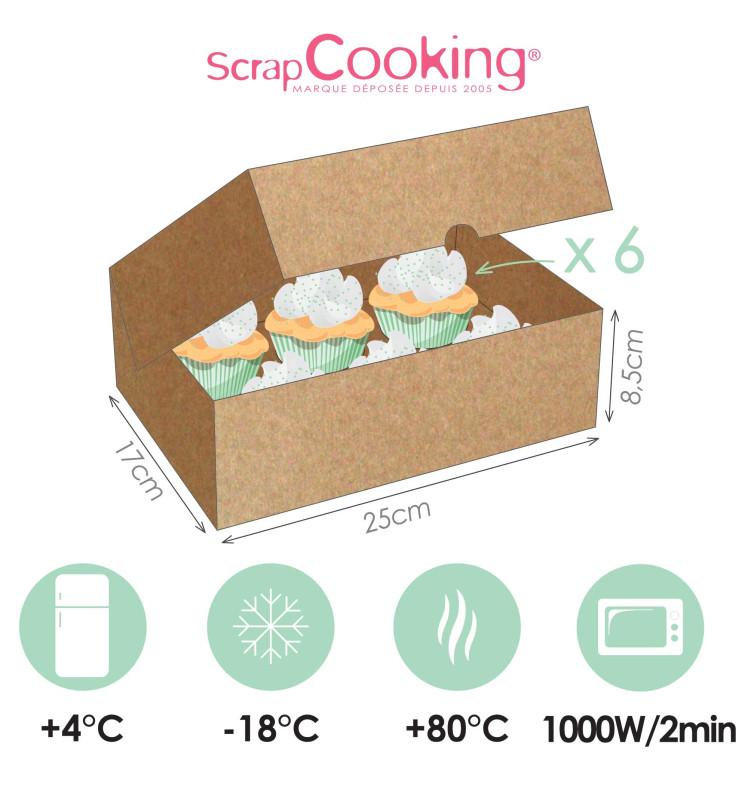 Scrapcooking 2 Boites De Transport Pour 6 Cupcakes
