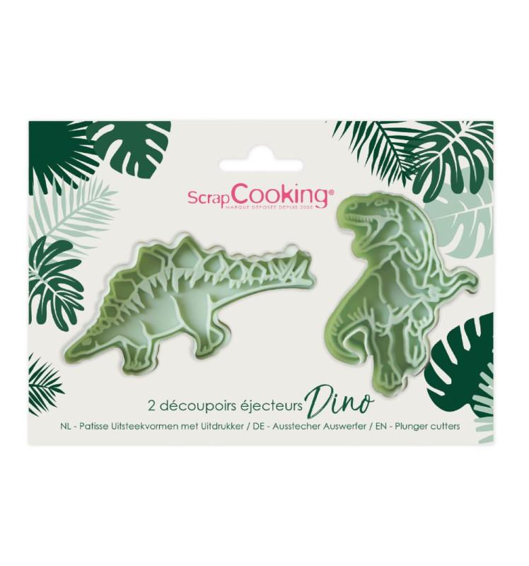 Scrapcooking 2 Découpoirs éjecteurs Dinosaure