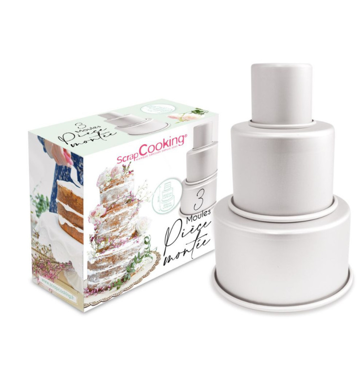 Scrapcooking 3 Moules Pièce Montée