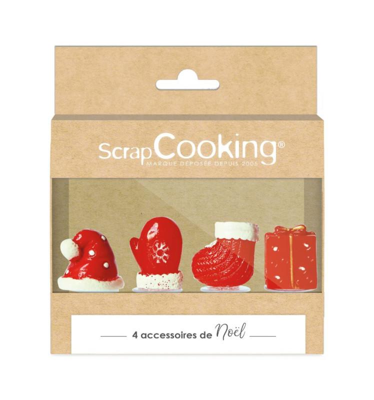 scrapcooking 4 accessoires décoratifs Noël