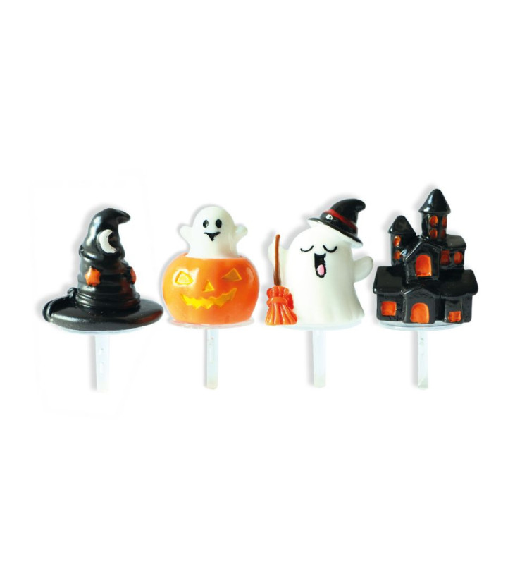 Scrapcooking 4 Cake Toppers Pour Déco Halloween