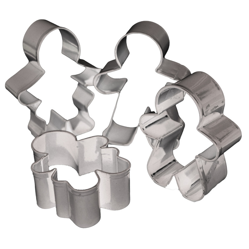 Scrapcooking 4 Emporte-pièces Inox Gingerman