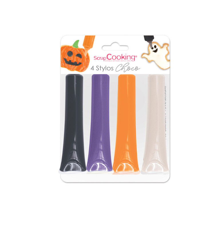 scrapcooking 4 stylos goût choco Halloween
