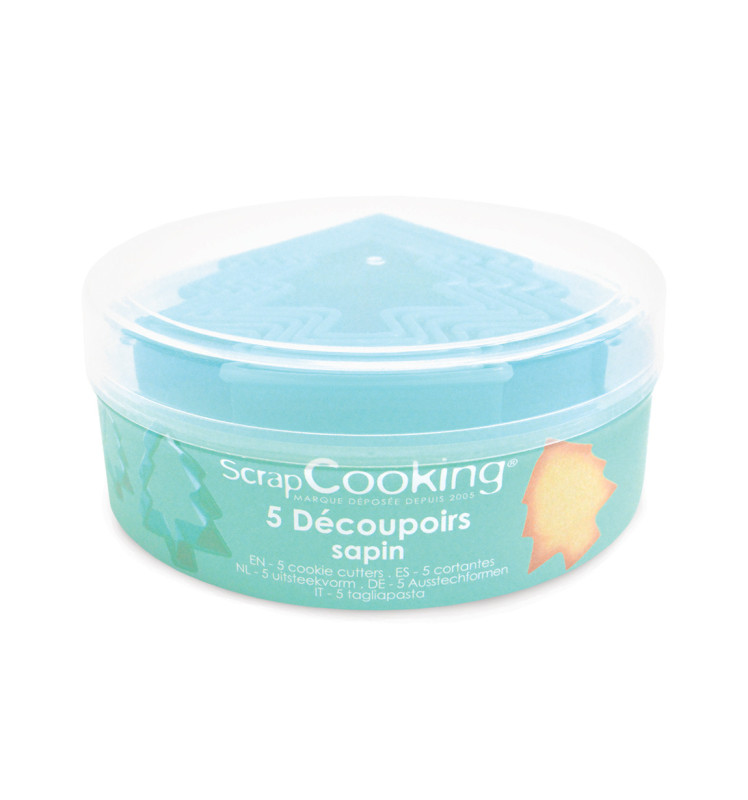 Scrapcooking 5 Découpoirs Sapin