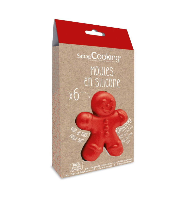 Scrapcooking 6 Moules Silicone Individuels Ginger