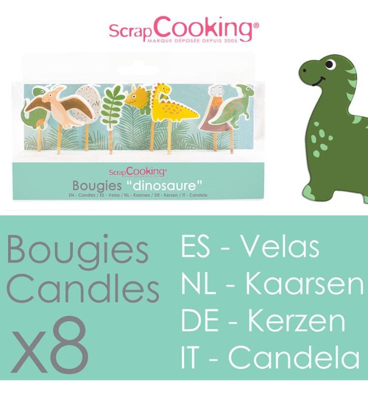 Scrapcooking 8 Bougies Dino