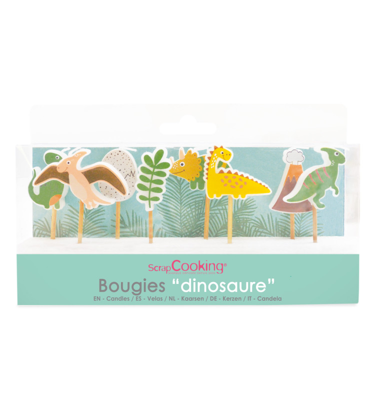 scrapcooking 8 bougies dino