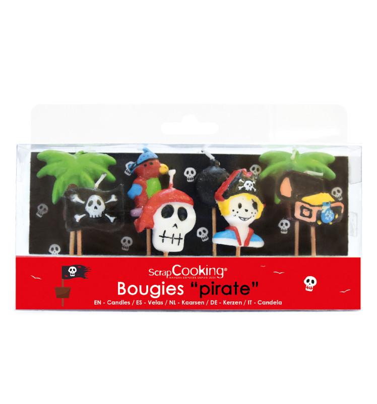 Scrapcooking 8 Bougies Pirates