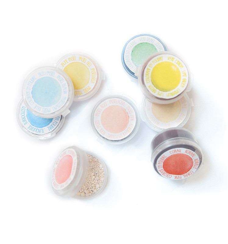 Scrapcooking 9 Mini Colorants En Poudre Pastel