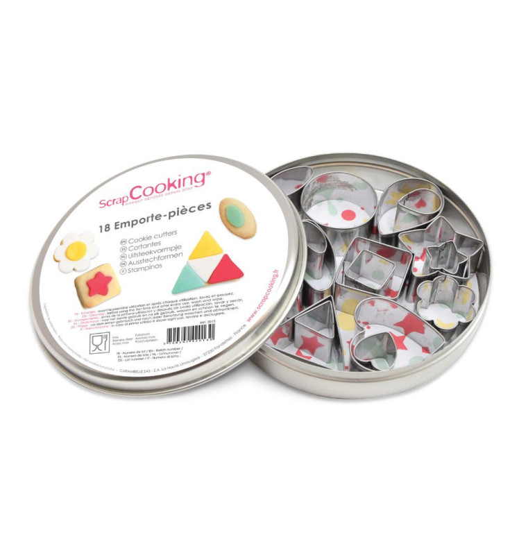 scrapcooking Boite 18 mini emporte-pièces déco