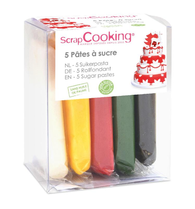 scrapcooking Boite 5 pâtes à sucre Noël 5 x 80 g