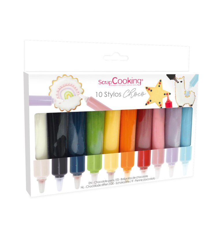 Scrapcooking Boite De 10 Stylos Goût Choco