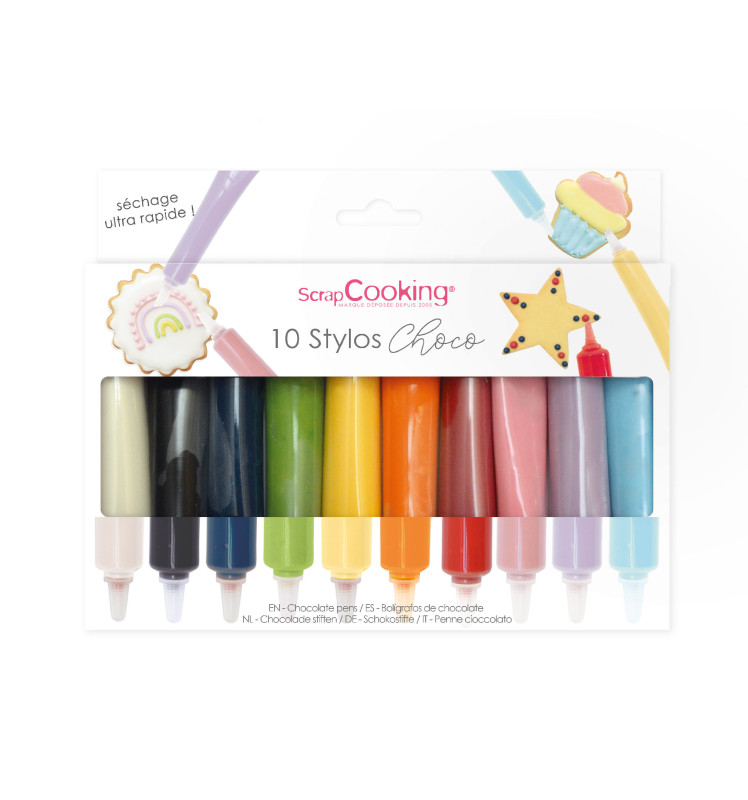 scrapcooking Boite de 10 stylos goût choco