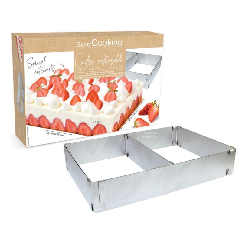 Scrapcooking Cadre à Pâtisserie Extensible Inox
