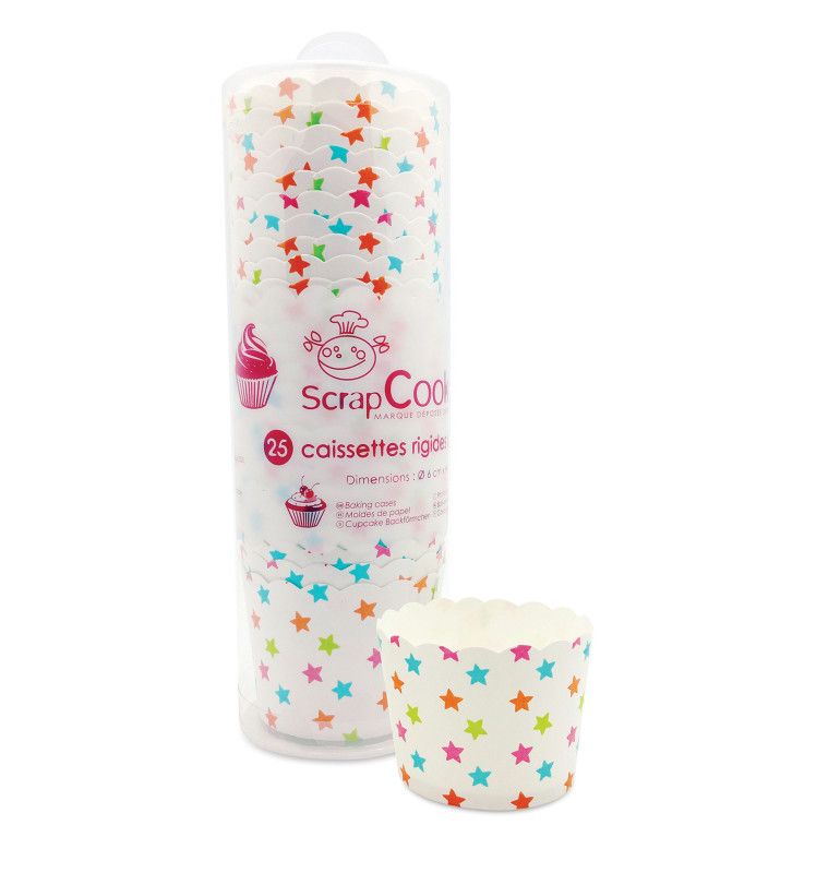 scrapcooking Caissettes de cuisson étoiles x 25