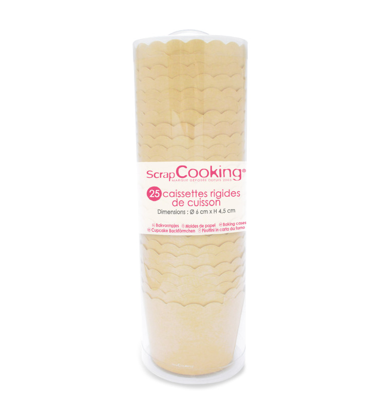 scrapcooking Caissettes de cuisson kraft x 25