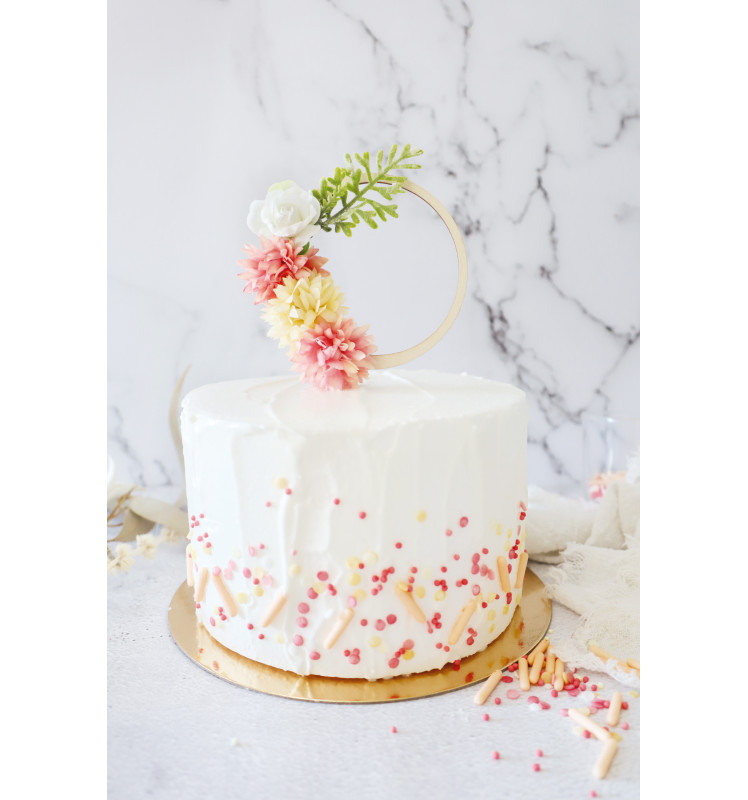 Scrapcooking Cake Topper Bois Fleurs