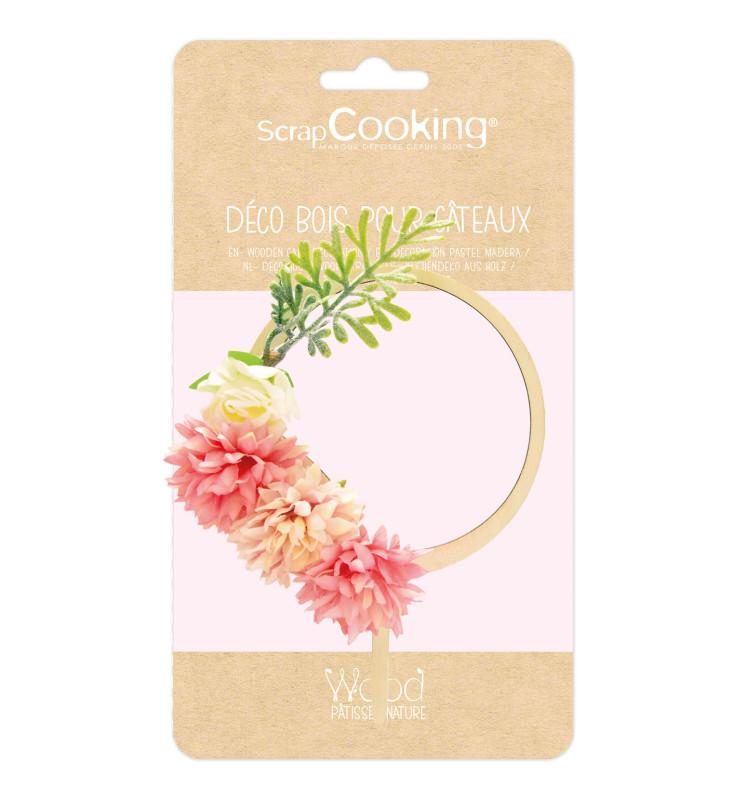 Scrapcooking Cake Topper Bois Fleurs