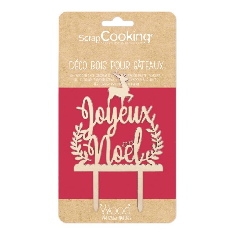 Scrapcooking Cake Topper Bois Joyeux Noël