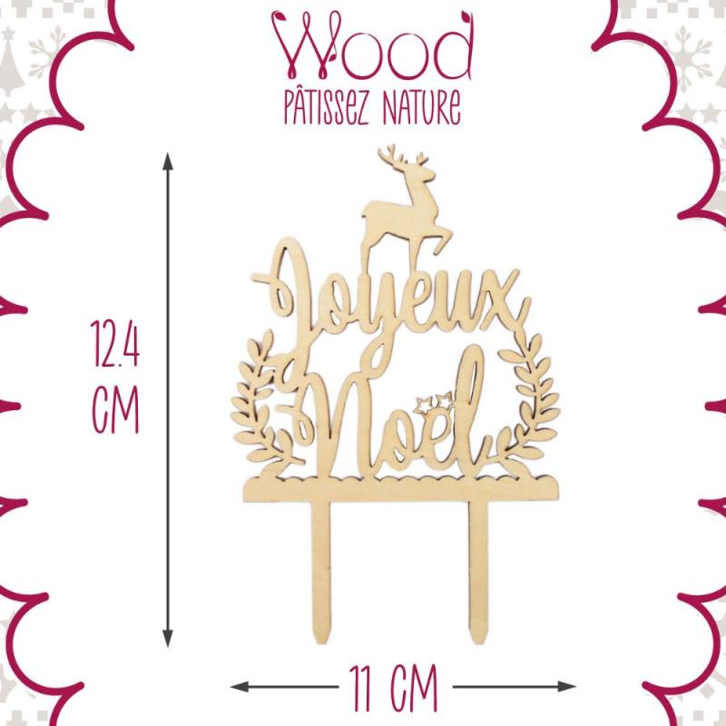 Scrapcooking Cake Topper Bois Joyeux Noël