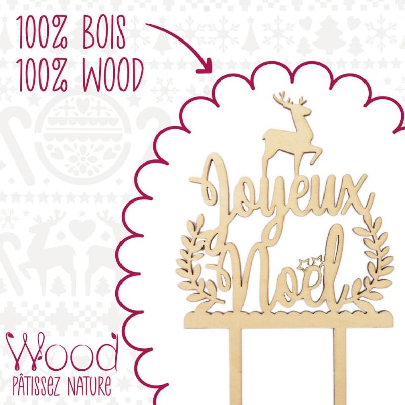 Scrapcooking Cake Topper Bois Joyeux Noël