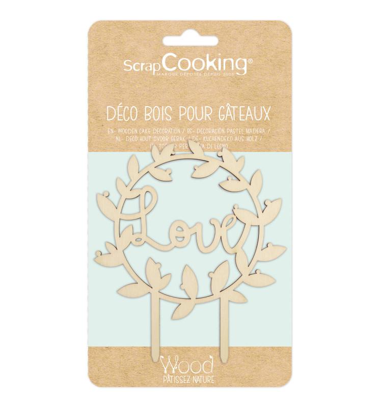 Scrapcooking Cake Topper Bois Love