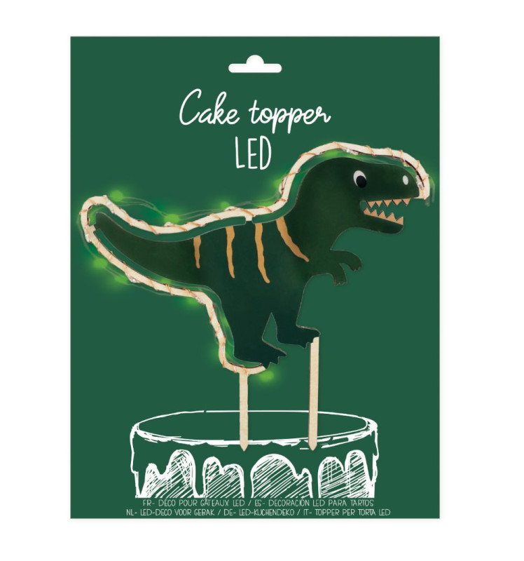 scrapcooking Cake topper Led dinosaure