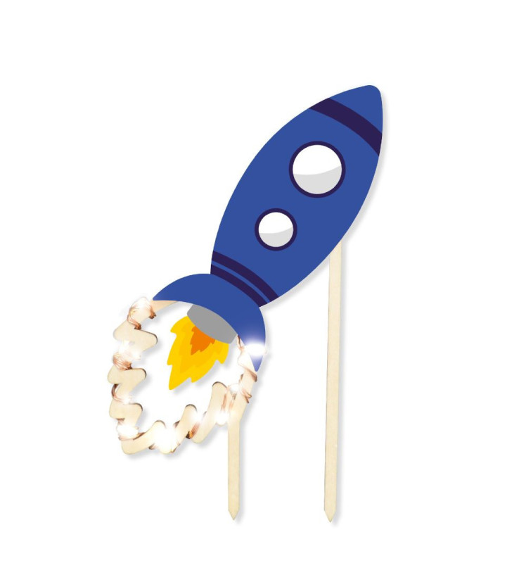 Scrapcooking Cake Topper Led Fusée