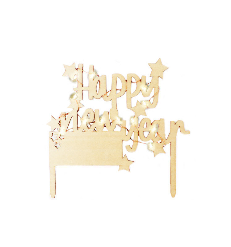 Scrapcooking Cake Topper Led Happy New Year