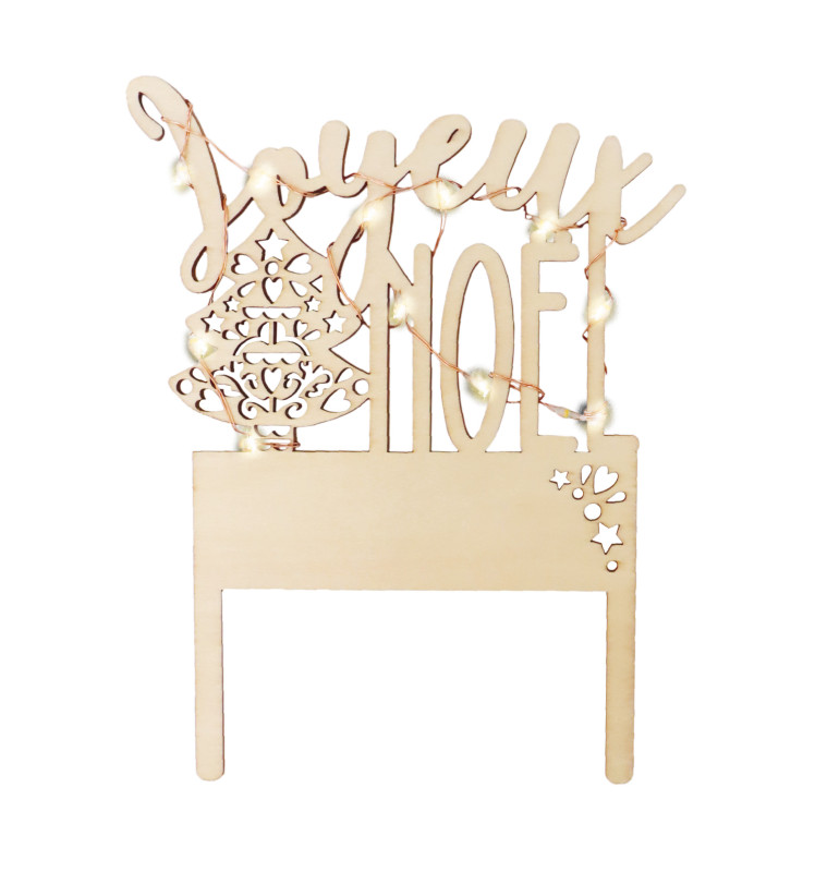 Scrapcooking Cake Topper Led Joyeux Noël