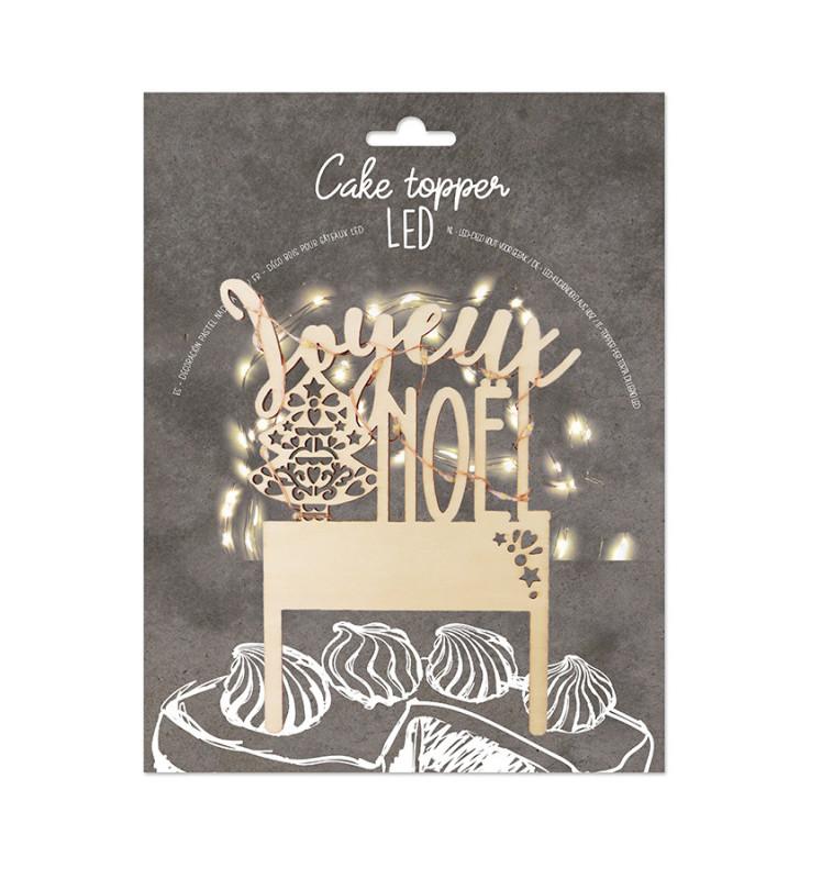 Scrapcooking Cake Topper Led Joyeux Noël