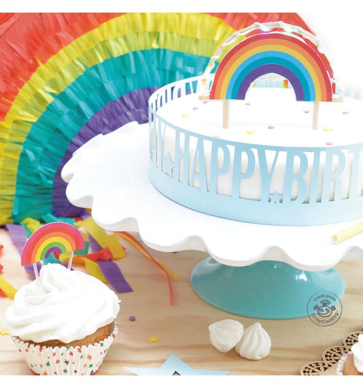 Scrapcooking Cake Topper Led Rainbow