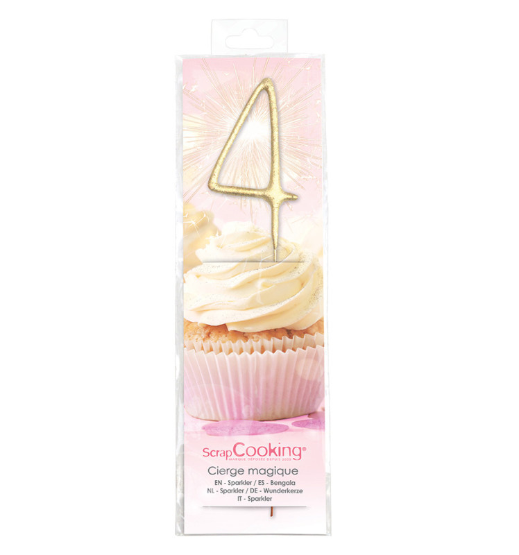 scrapcooking Cierge magique XXL chiffre 4