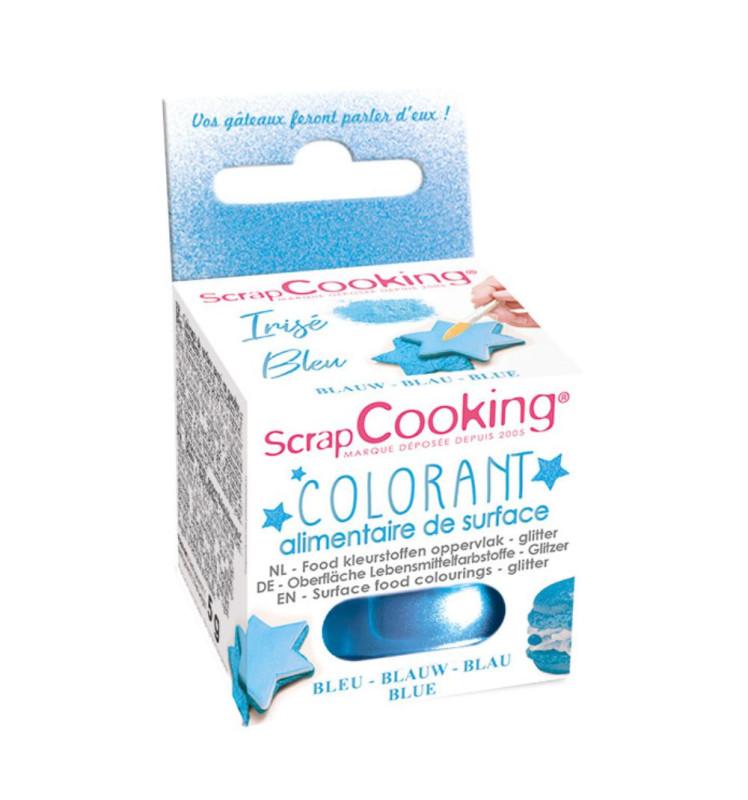 scrapcooking Colorant de surface irisé Bleu
