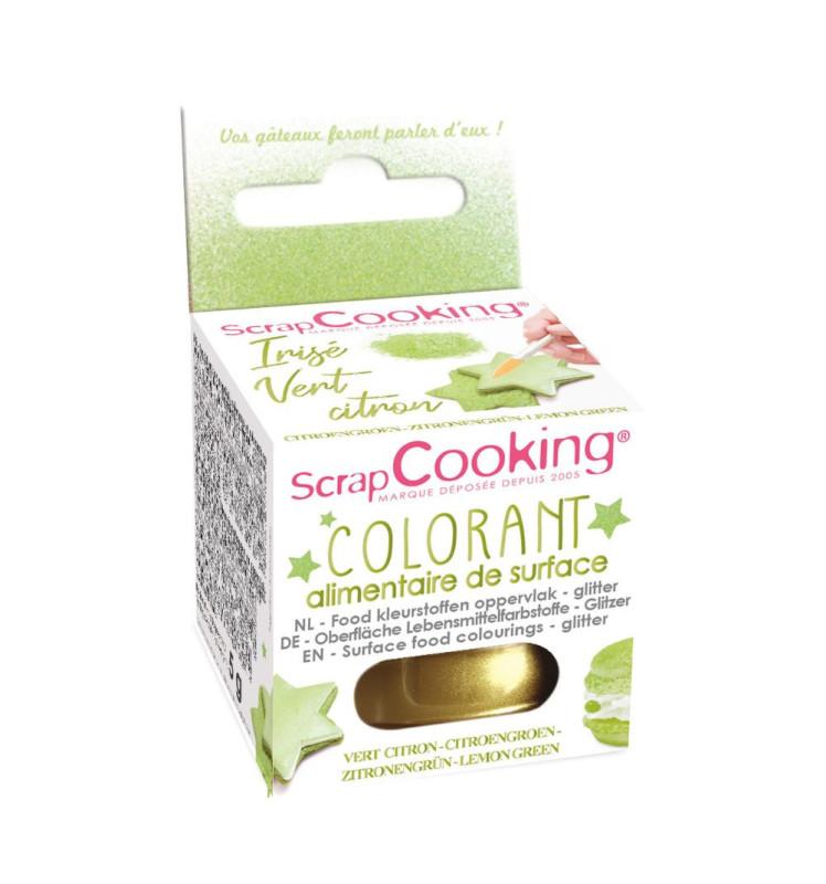 Scrapcooking Colorant De Surface Irisé Vert Citron