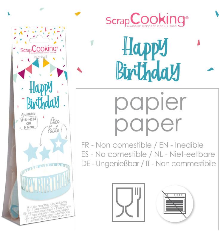 Scrapcooking Déco Gâteau Happy Birthday