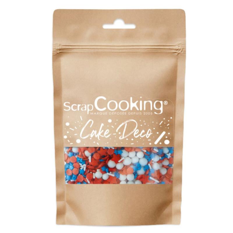Scrapcooking Décors Sucrés Bleu Blanc Rouge