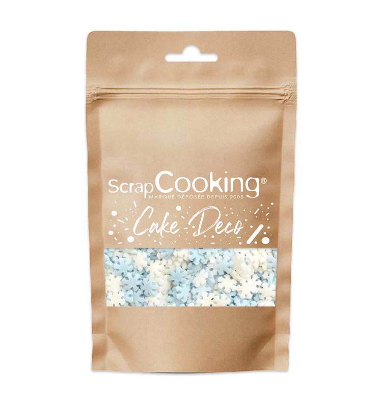 Scrapcooking Décors Sucrés Flocons Blanc/bleu 50g