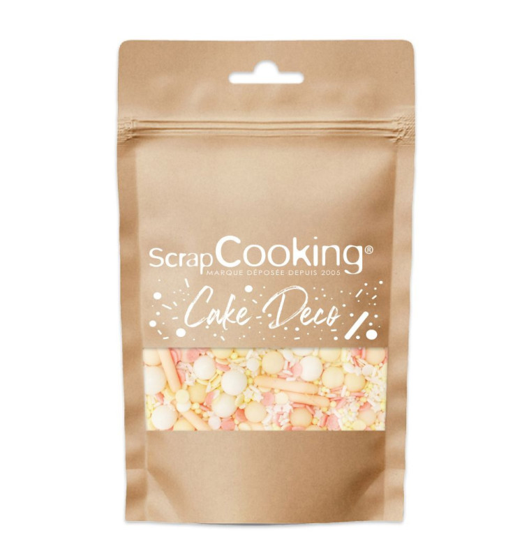 Scrapcooking Décors Sucrés Mix Rods Pêche 70g
