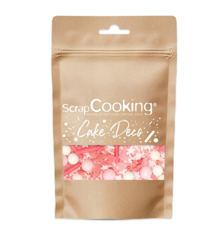 Scrapcooking Décors Sucrés Mix Rods Rose 70g