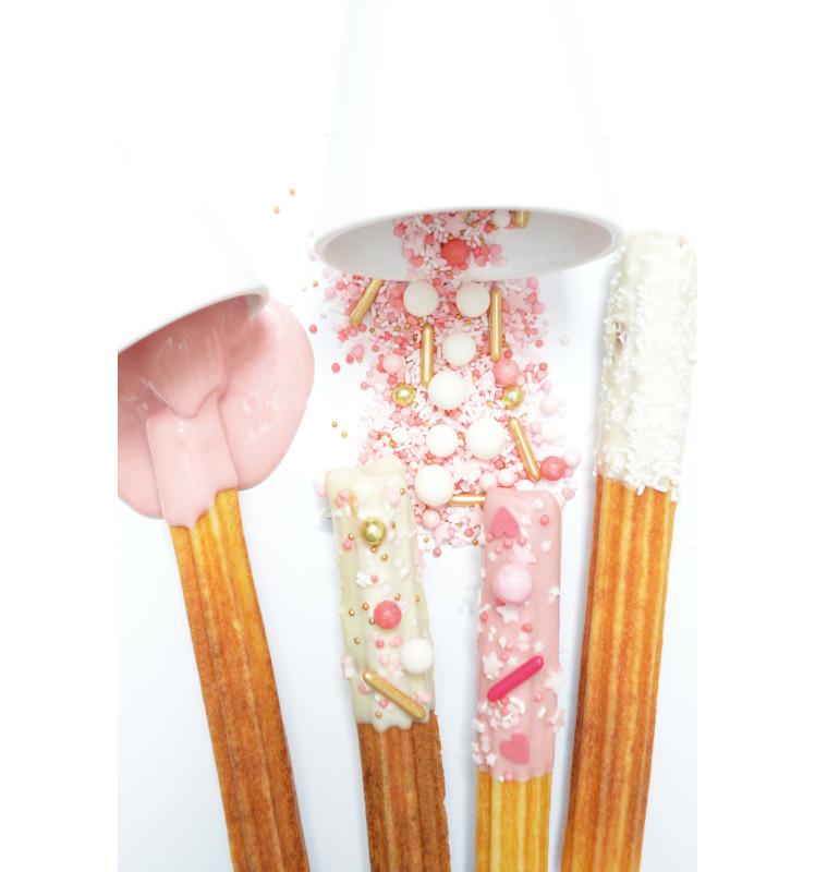 Scrapcooking Décors Sucrés Mix Rods Rose Doré 70g