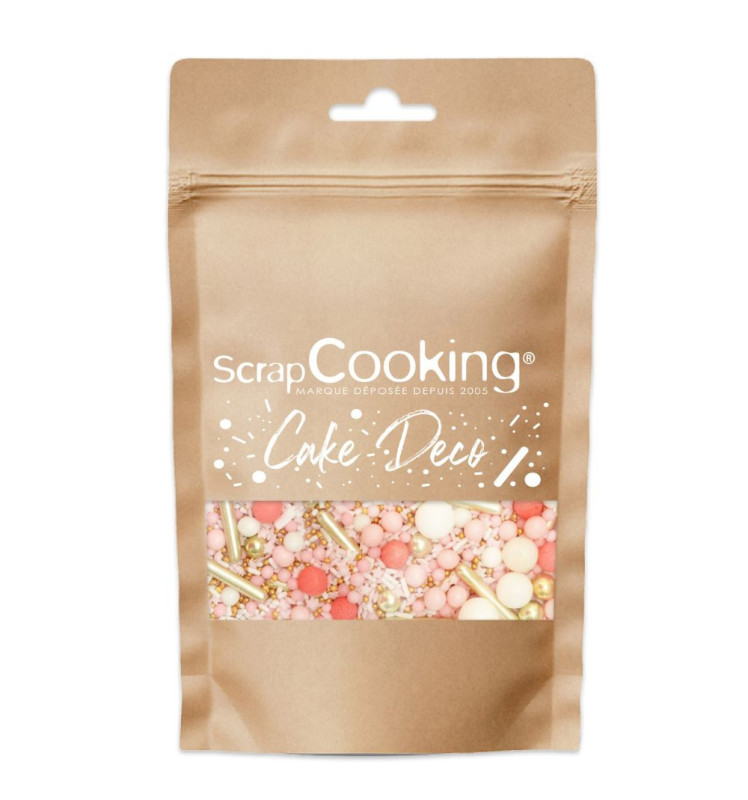 Scrapcooking Décors Sucrés Mix Rods Rose Doré 70g