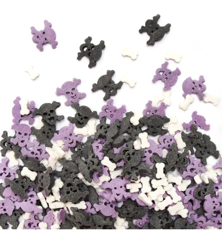scrapcooking Décors sucrés os et tête de mort 50g
