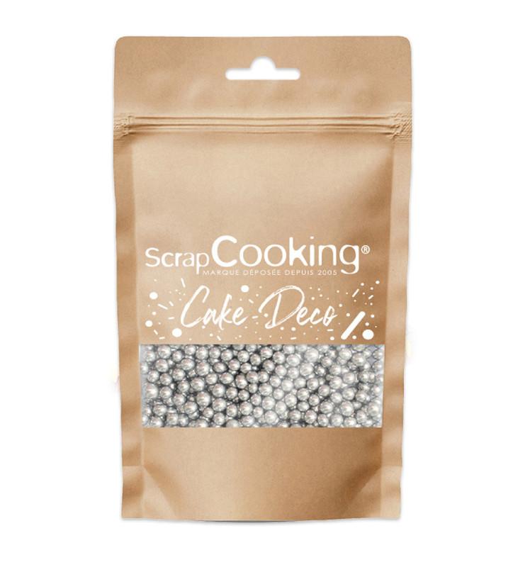 Scrapcooking Décors Sucrés Perles Argentés 55g