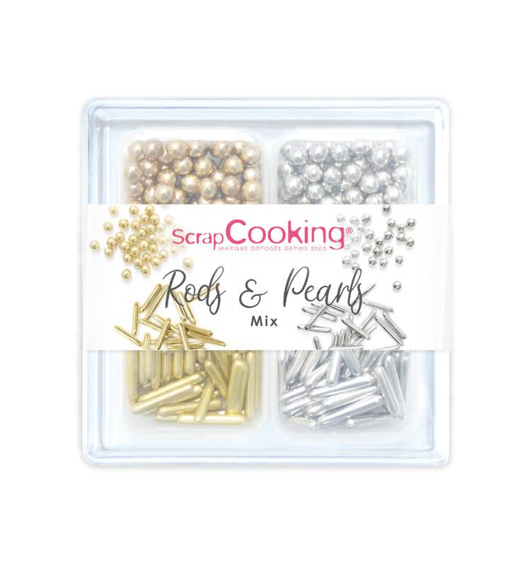 scrapcooking Décors sucrés Rods & Pearls mix 66g