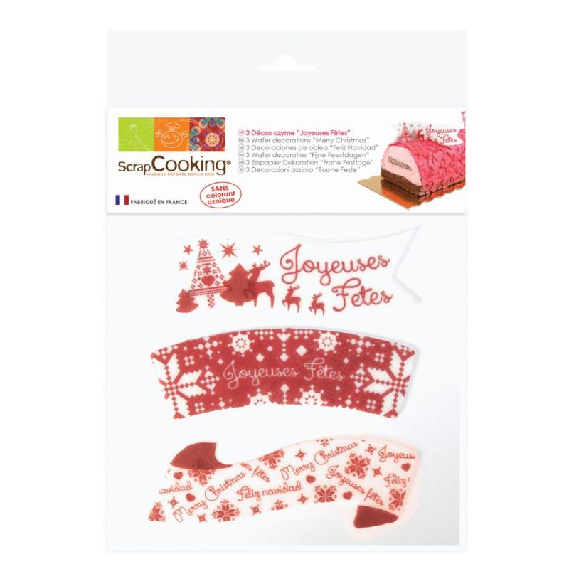 scrapcooking Décos azyme Joyeuses Fêtes