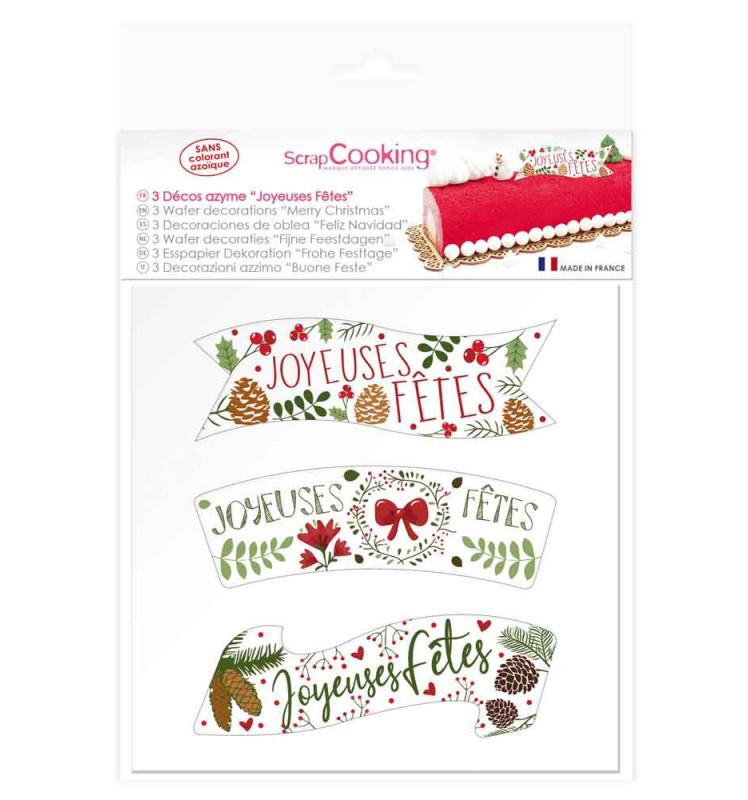 scrapcooking Décos azyme Joyeuses Fêtes